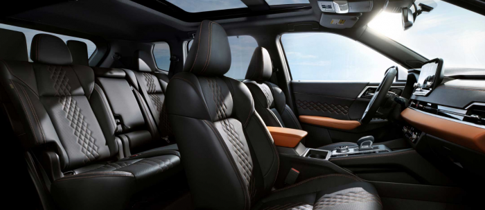 2023 Outlander PHEV interior image courtesy of Mitsubishi