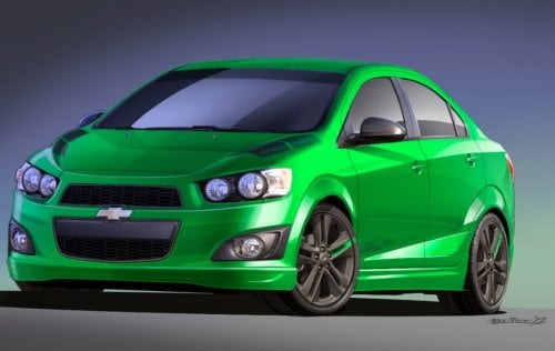 The Chevrolet Sonic Z-Spec 1 Concept front end