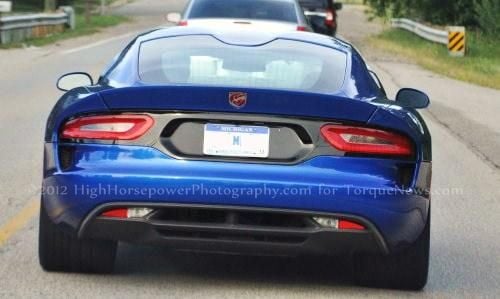 The 2013 SRT Viper GTS in bright metallic blue