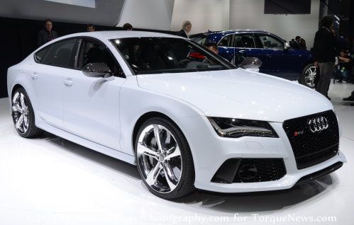 The 2014 Audi RS7 at the Detroit debut