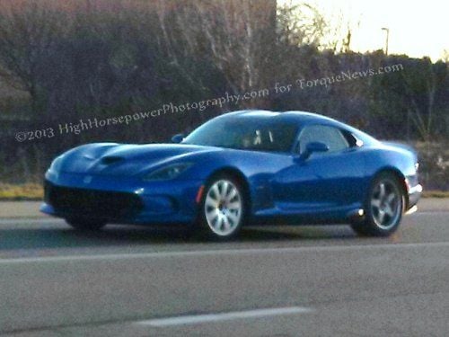 A 2014 SRT Viper GTS mule in GTS Blue
