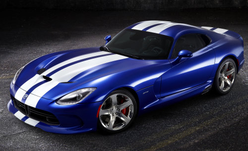 The 2013 SRT Viper GTS Launch Edition in the distinct GTS Blue paint.