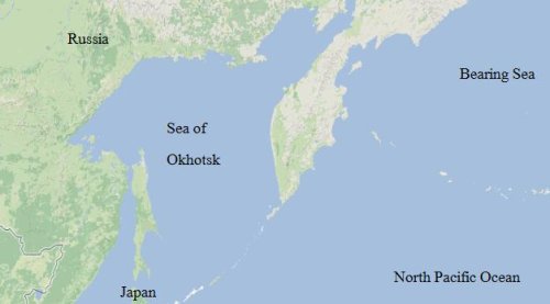 A Map of the North Pacific Ocean