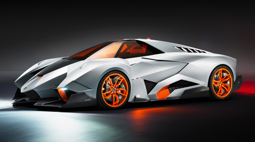 The Lamborghini Egoista (front angle)