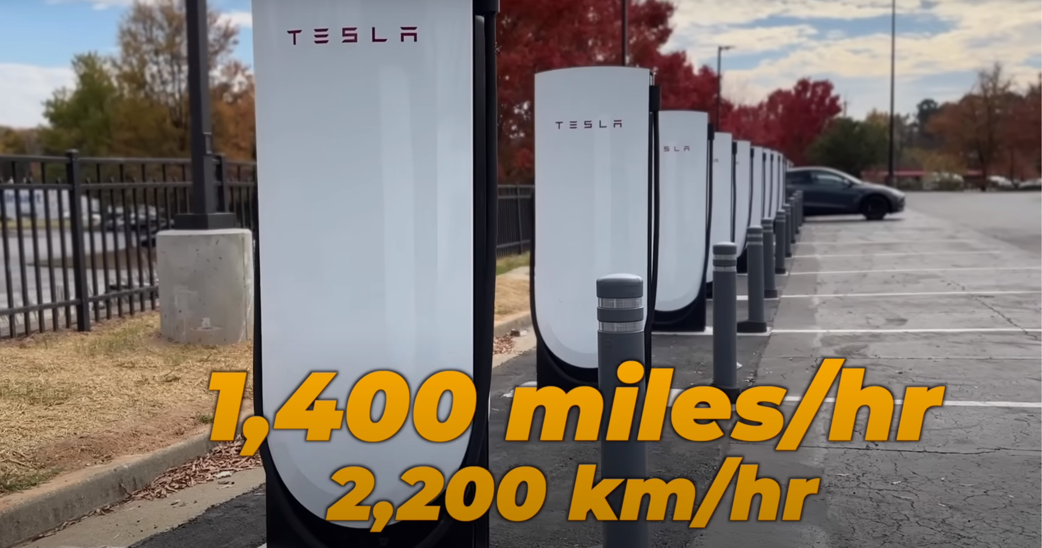 1400 miles per hour charging