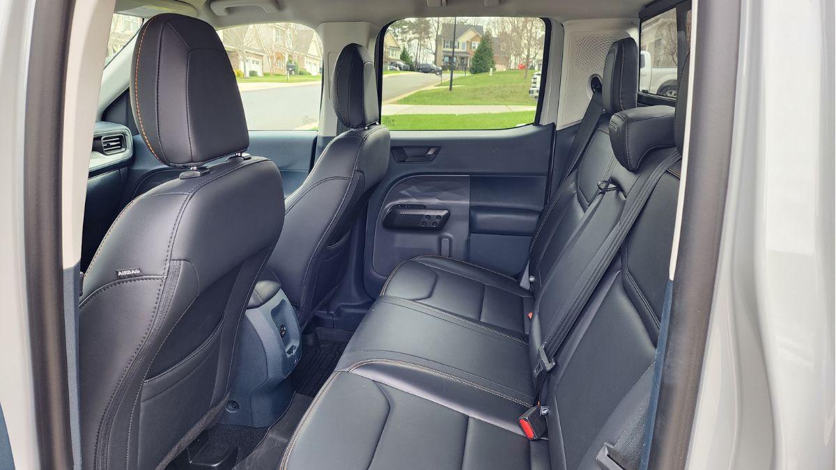 2023 Ford Maverick Lariat Tremor Review, interior, back seat