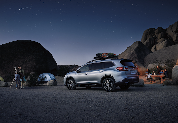 2024 Subaru Ascent camping under the stars