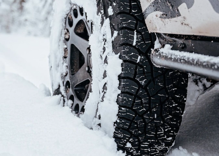 2024 Subaru Crosstrek wheel in snow