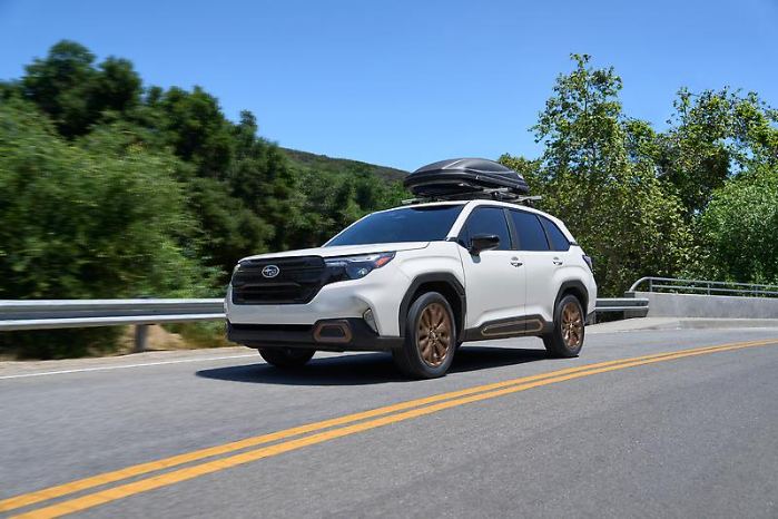2025 Subaru Forester safety tech on the road