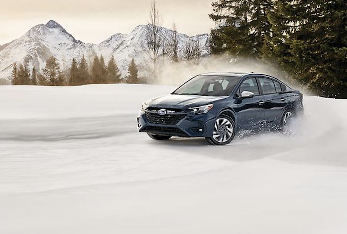 2024 Subaru Legacy in the snow