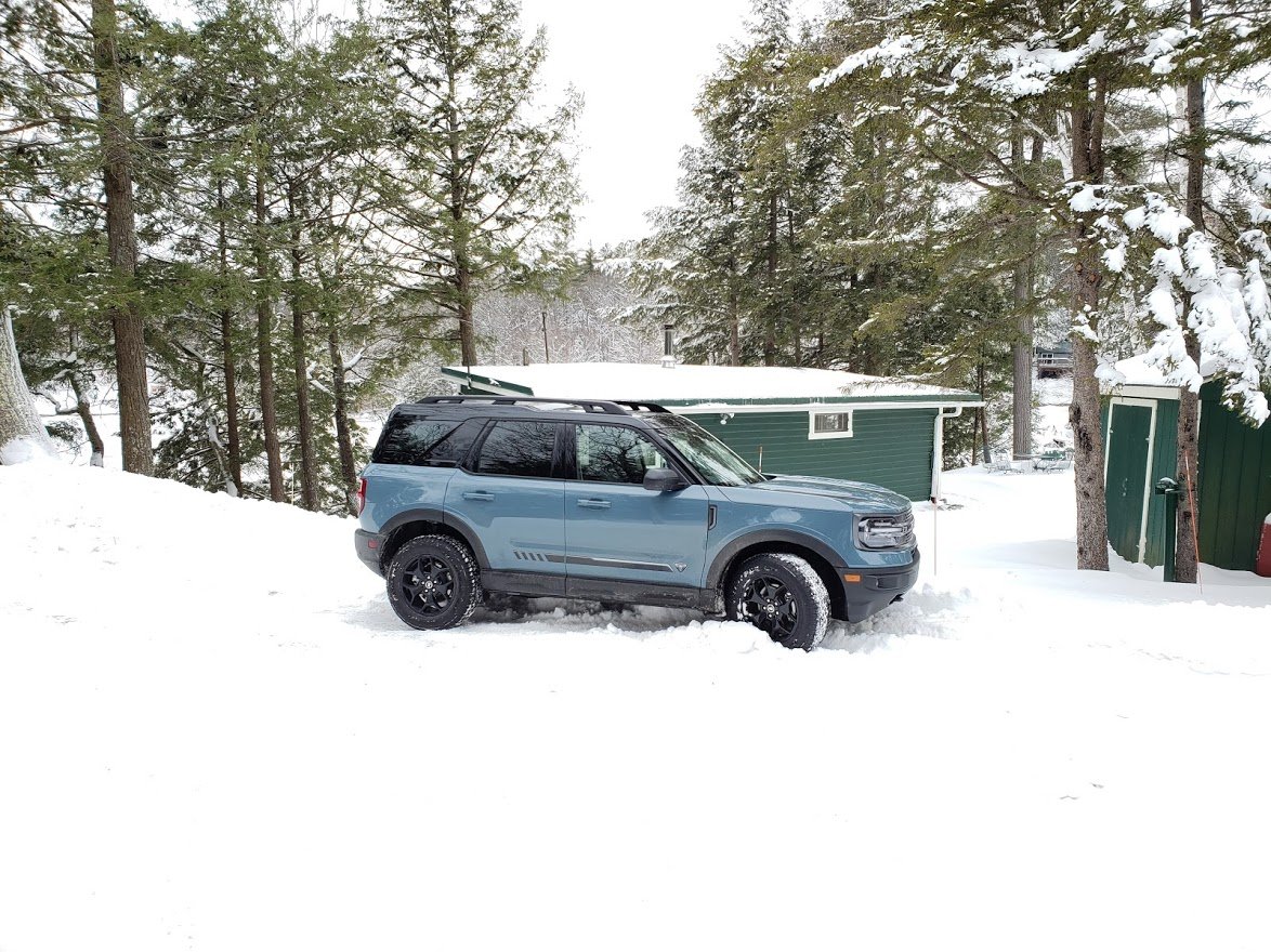 Image of Ford Bronco Sport First Edition in snow by John Goreham