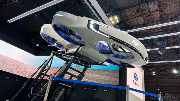 2024 Subaru flying car on display