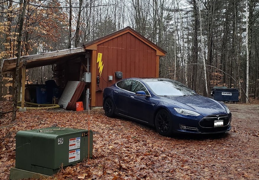 Image of Tesla Model S charging by John Goreham