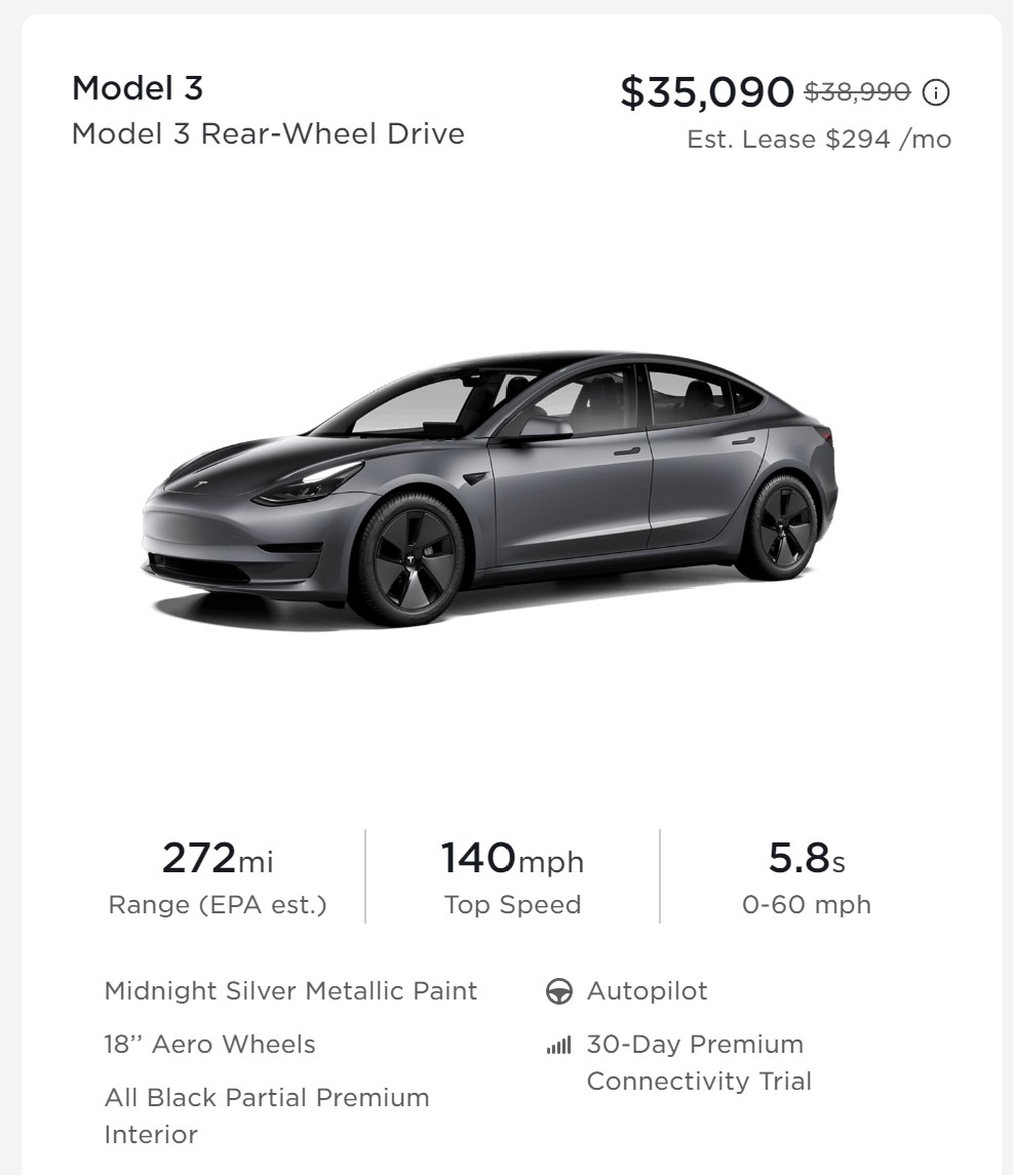 Tesla lowering prices