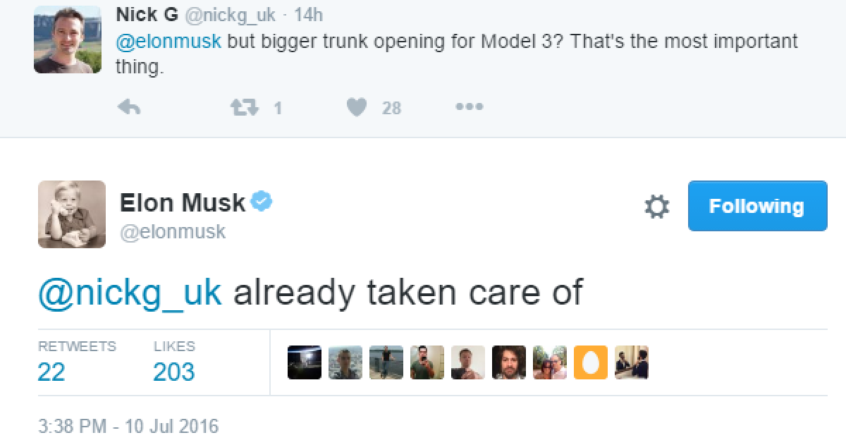 Bigger Trunk Lid for Tesla Model 3
