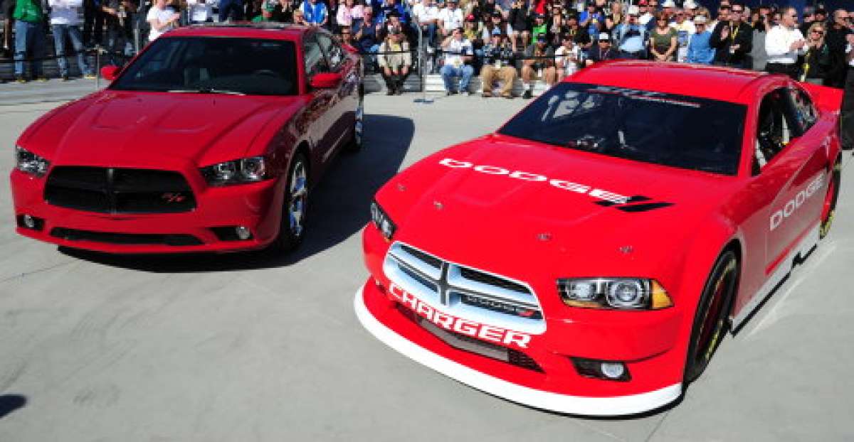 2013 Dodge Charger Sprint Cup with the 2013 Dodge Charger R/T road car
