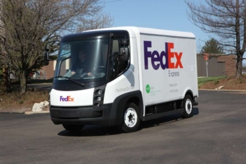 An Electric FedEx delivery van from the firms news website. 