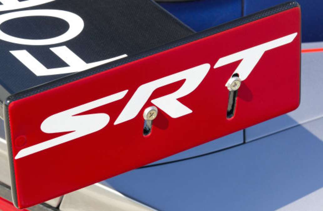 The side of the rear wing on the #91 2013 Viper GTS-R