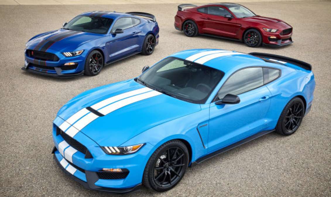 2017 Shelby Mustang GT350 trio in new colors