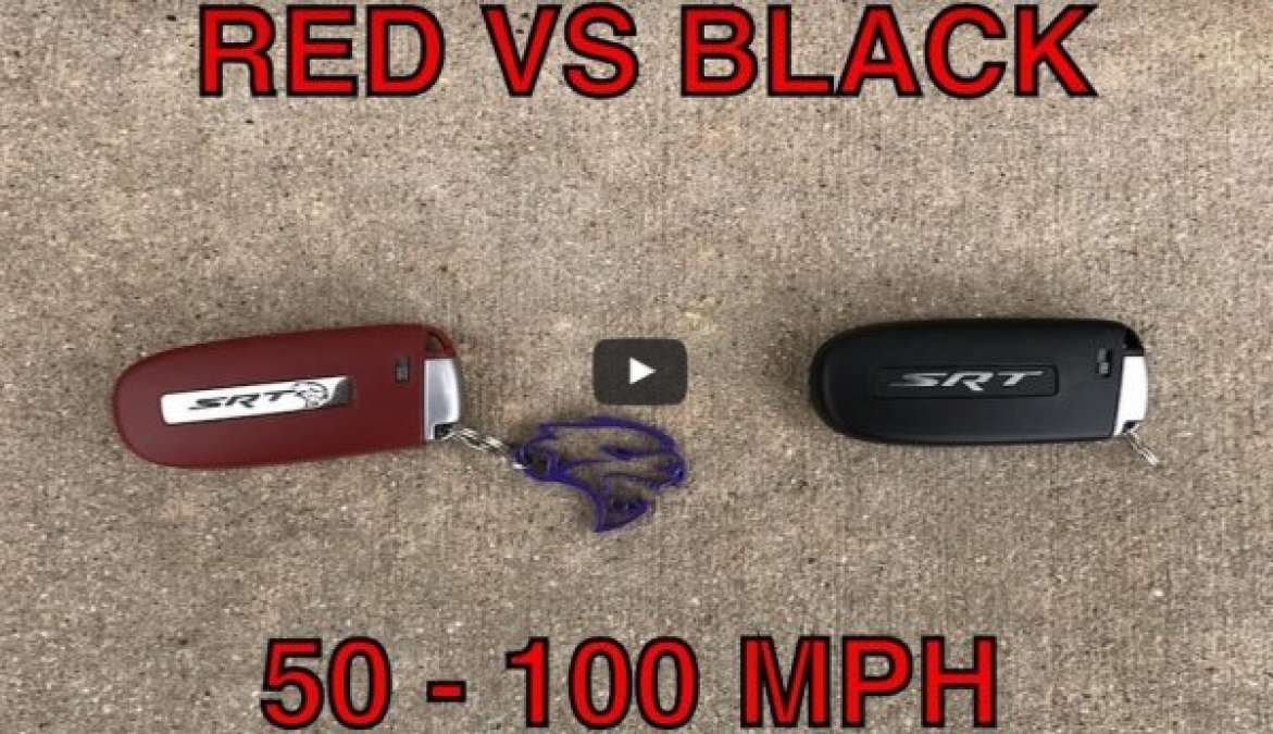 Hellcat Challenger red key vs black key