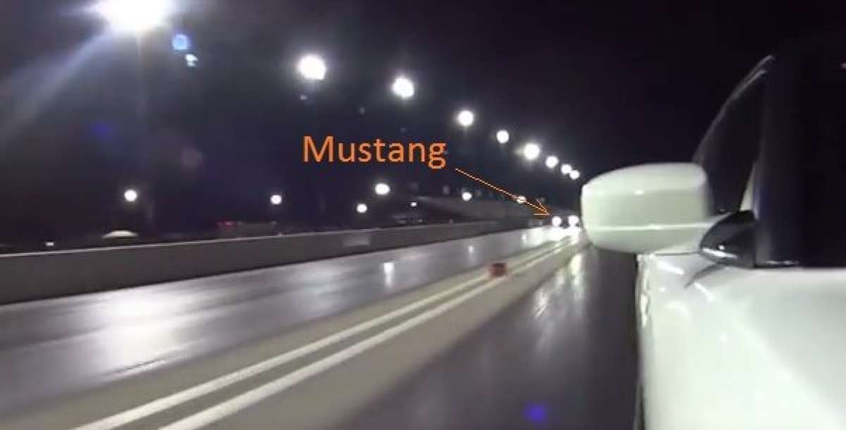 Hellcat beats Mustang GT