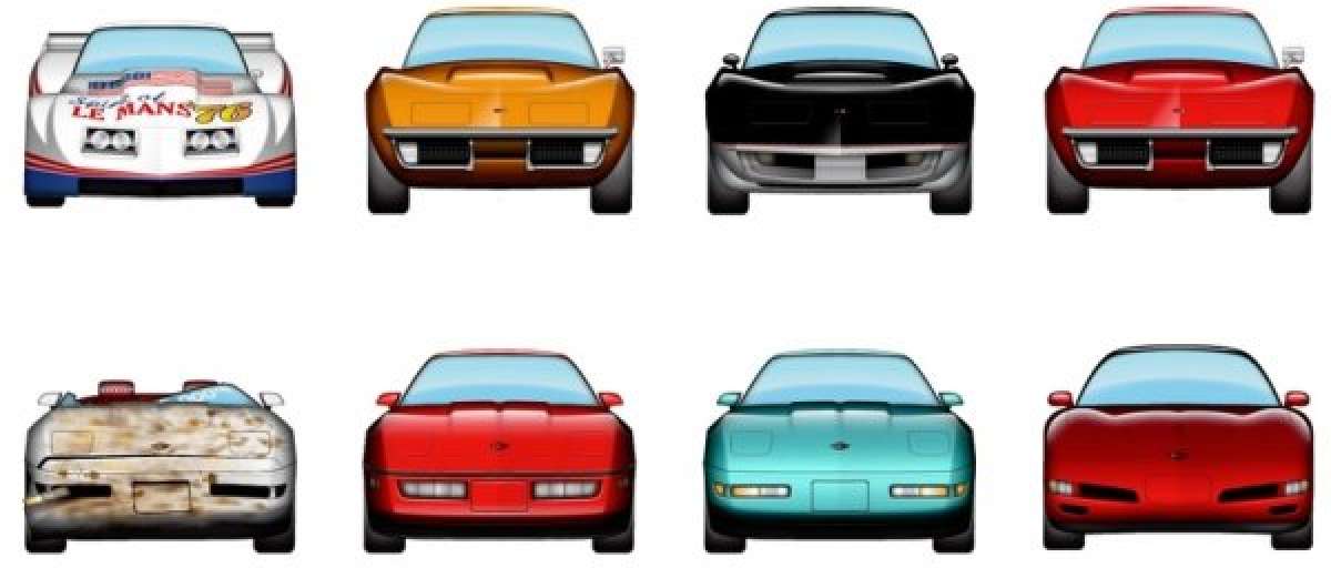 Automoji Bowling Green Corvette emoji screen shot