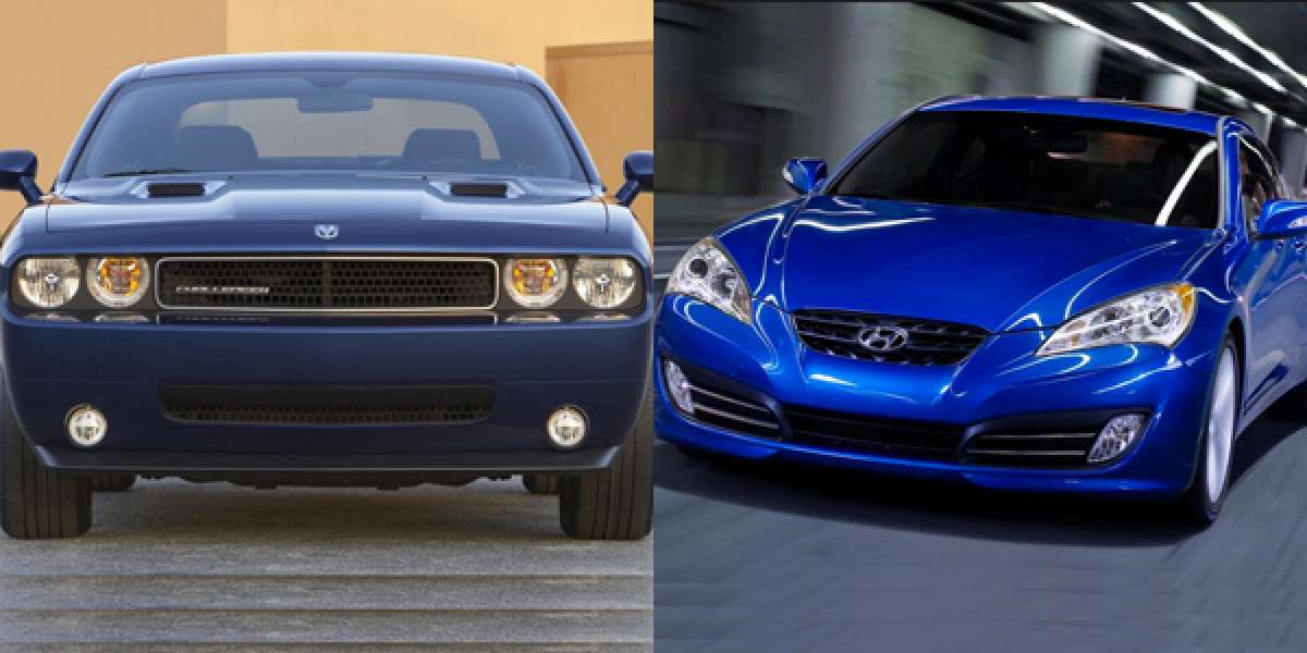Dodge Challenger Hyundai Genesis comparison