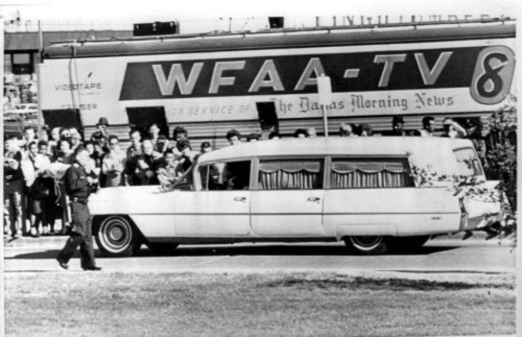 1964 Cadillac Hearse transporting JFK