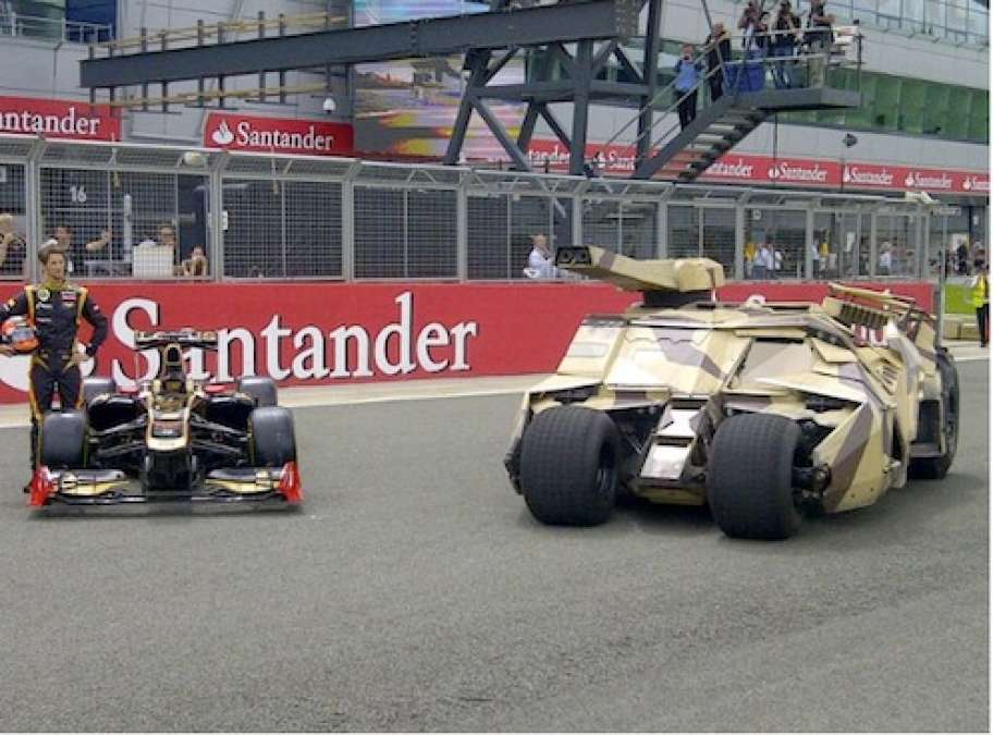 Lotus F1 and the Batmobile