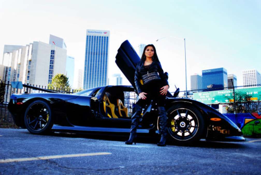 2012 Mosler RaptorGTR with Abby Cubey, recording artist of Feel My Fire