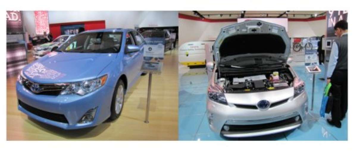 Price Comparison: Toyota Camry Hybrid v Prius PHEV at NAIAS 2012