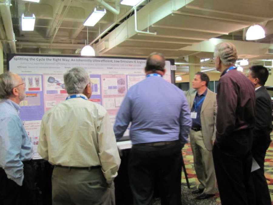 Dr. Oded Tour explain the Tour Engine at the poster presentation of 2011 DEER