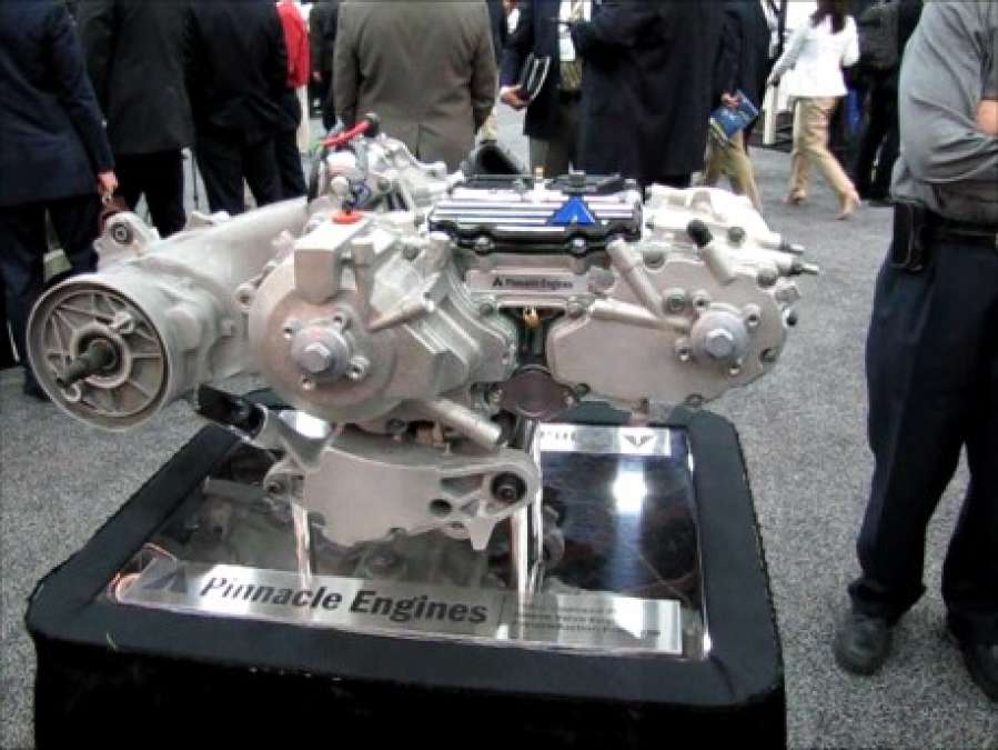 Pinnacle Engines display at SAE World Congress 2012 in Detroit