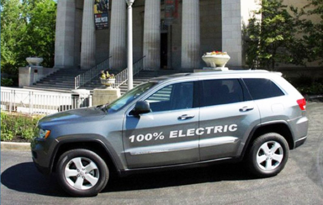 AMP Electric Vehicle's converted Jeep Grand Cherokee