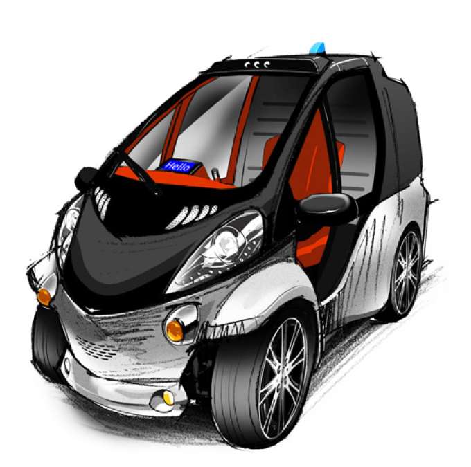 A rendering of the Smart INSECT concept. Image courtesy of Toyota. 