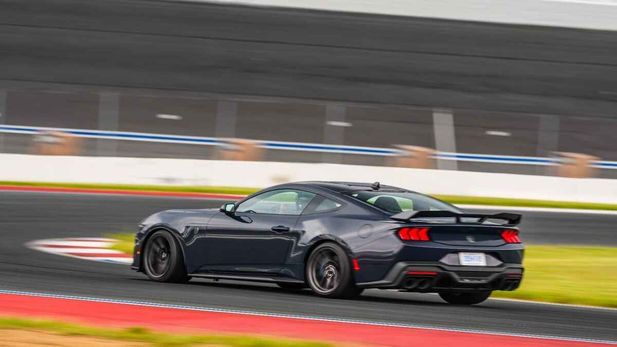 Ford Mustang On The Track