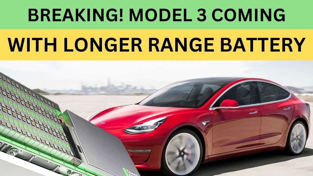 Tesla's New Model 3 Is Reportedly Coming With CATL's New Long Range Battery