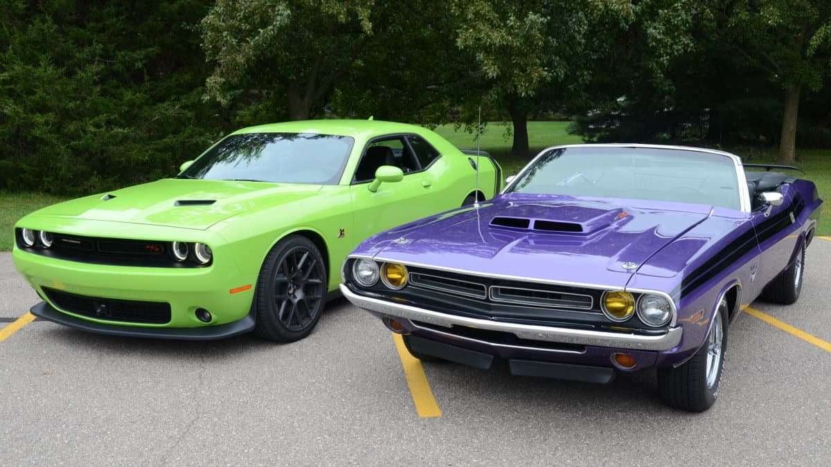 2015 Dodge Challenger with a 1971 Convertible