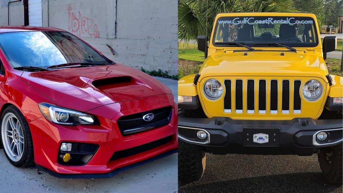 Subaru WRX vs Jeep Wrangler