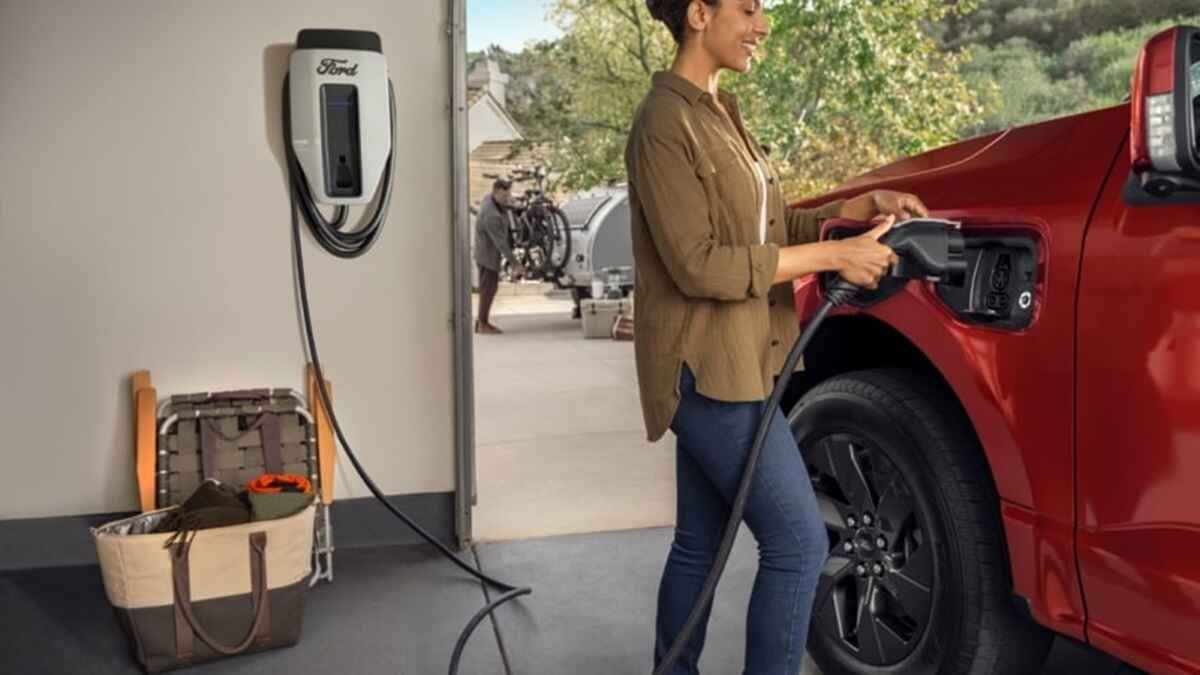 Ford Lightning At Home Charging Station