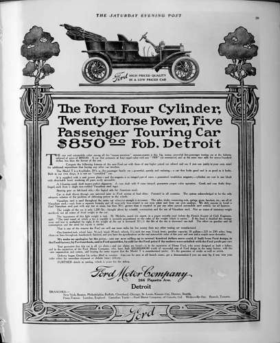 Ford Model T ad