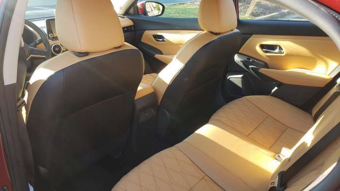 2021 Nissan Sentra rear seats