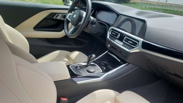2022 BMW 230i Coupe Review: front interior