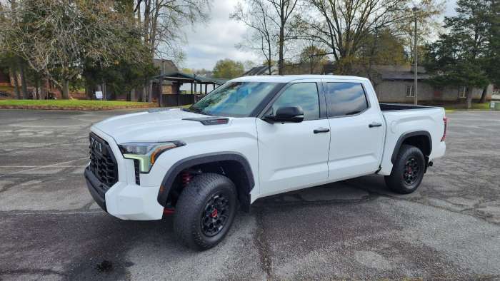 2022 Toyota Tundra TRD Pro i-Force Max Review side view