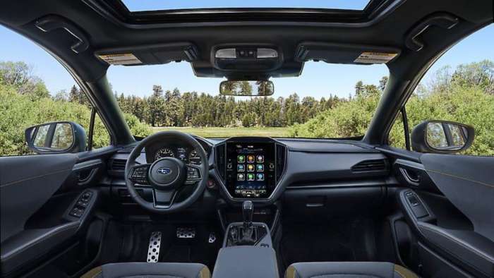 2024 Subaru Crosstrek Review: front interior