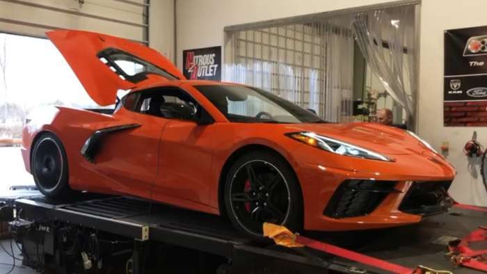 Carlyle Racing C8 Corvette on the Dyno