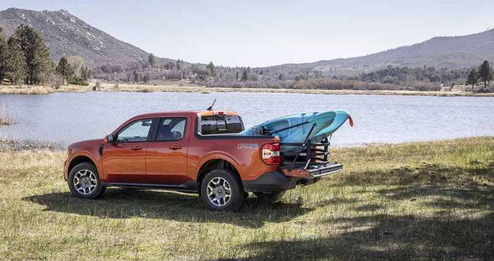 2022 Ford Maverick with kayak