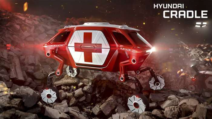 Hyundai Elevate concept earthquake mode
