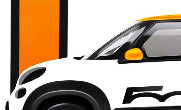 A teaser of the 2014 Fiat 500L headed to SEMA