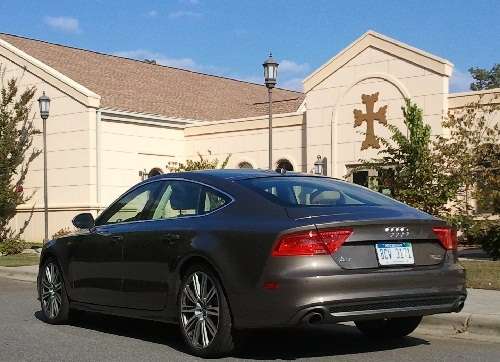 Rear Side View of 2012 Audi A7